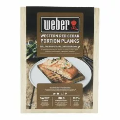 Weber Rökplanka Portionsstorlek, 4-pack - Cederträ