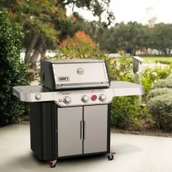 Weber Genesis S-335 Gasolgrill, Rostfritt Stål -Billig Weber Butik weber genesis s 335 gasgrill rustfrit staal 35400084 51316 7